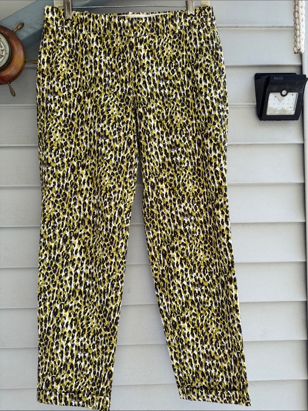 J. CREW CAFE CAPRI wrinkles free high quality Cotton Pants
